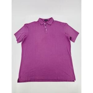 Peter Millar Polo Shirt Mens Large Fuchsia Purple Crown Crafted Golf Active XL